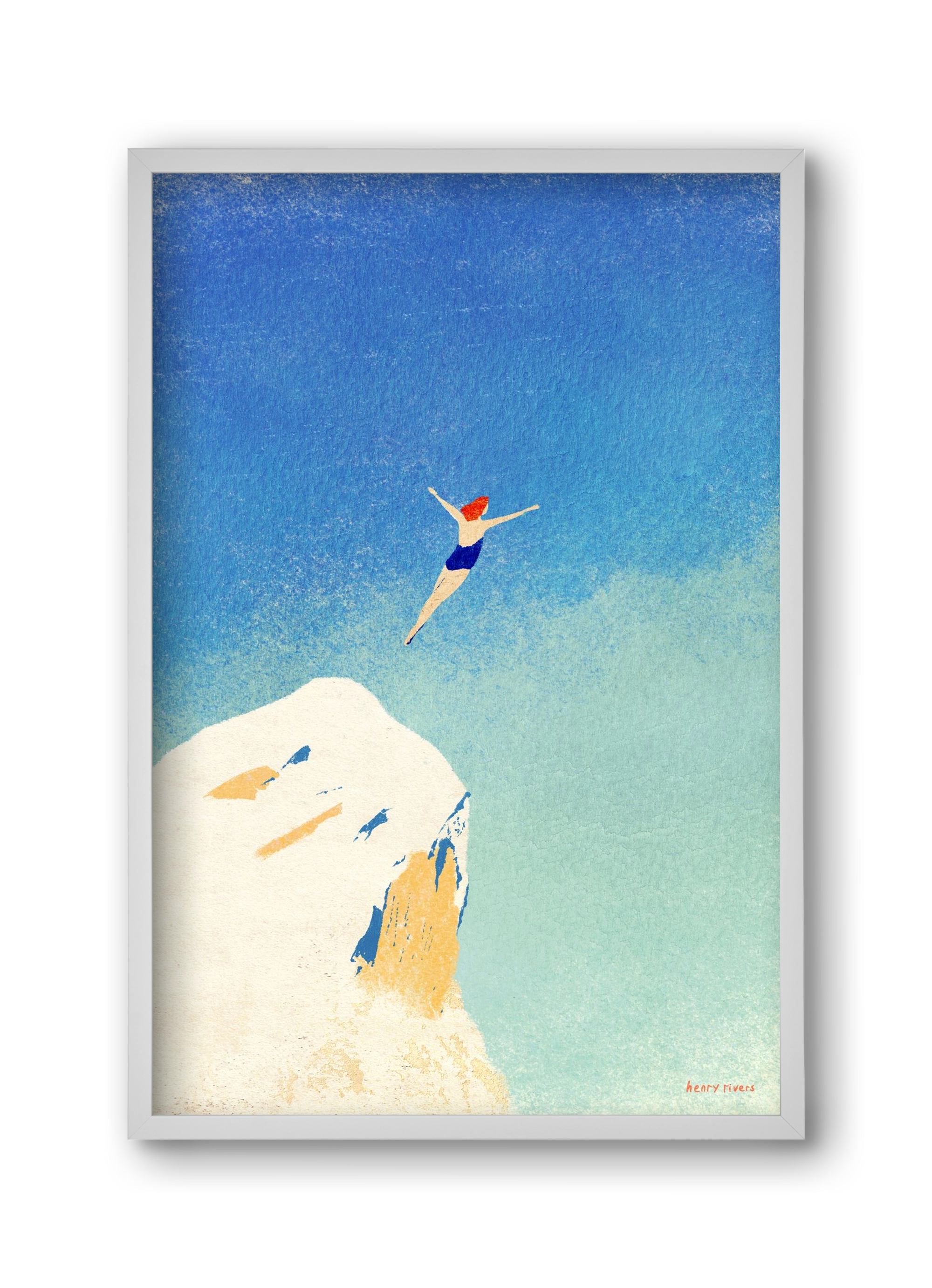 Flying, 30x45 cm (30x45 cm), Fehér keret