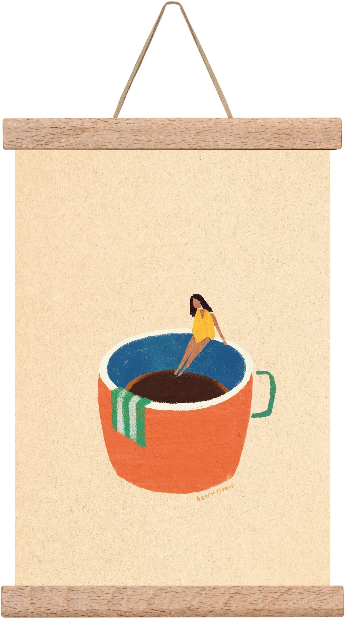 Espresso Dip, 20x30 cm (20x30 cm), Tölgy akasztó