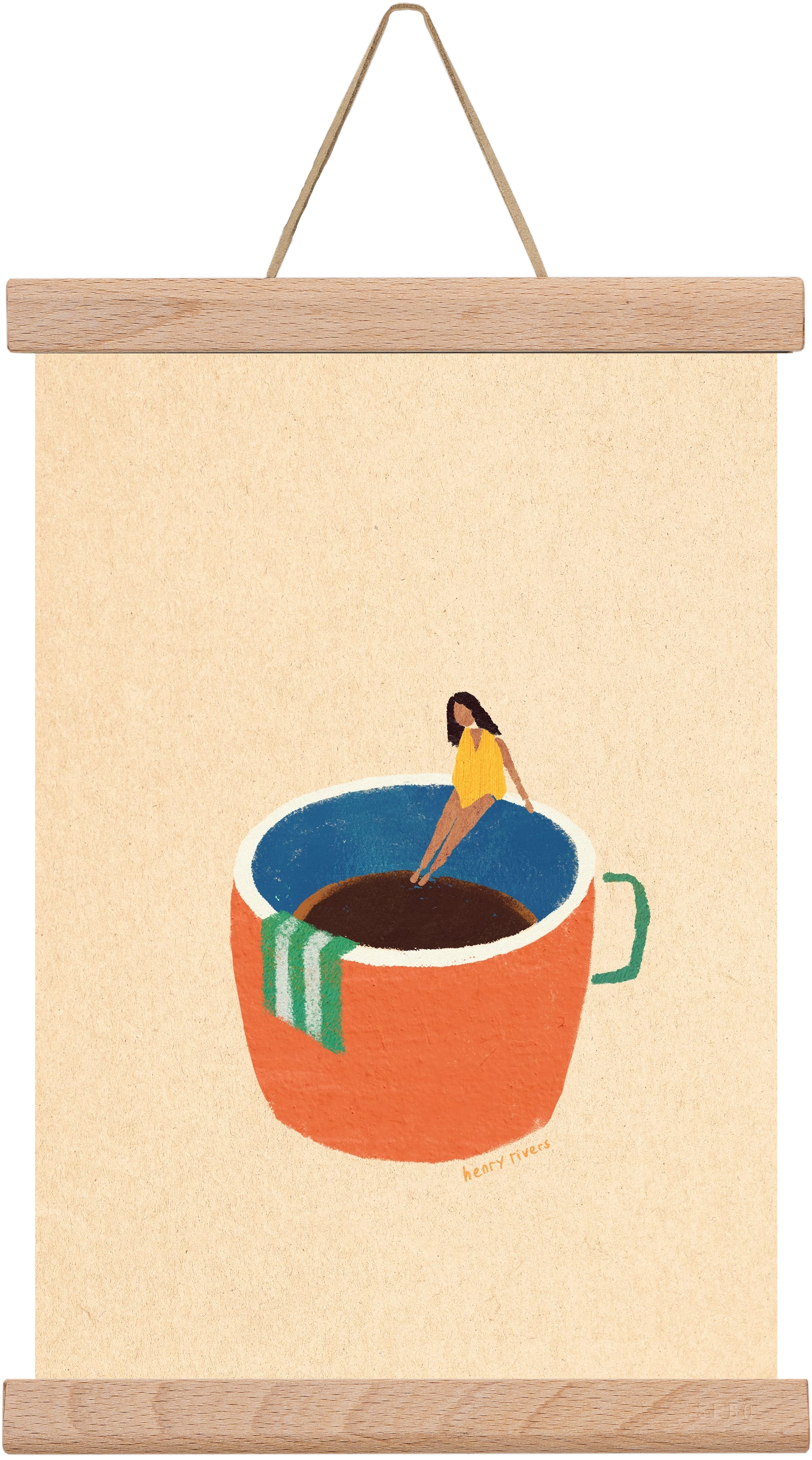 Espresso Dip, 20x30 cm (20x30 cm), Tölgy akasztó