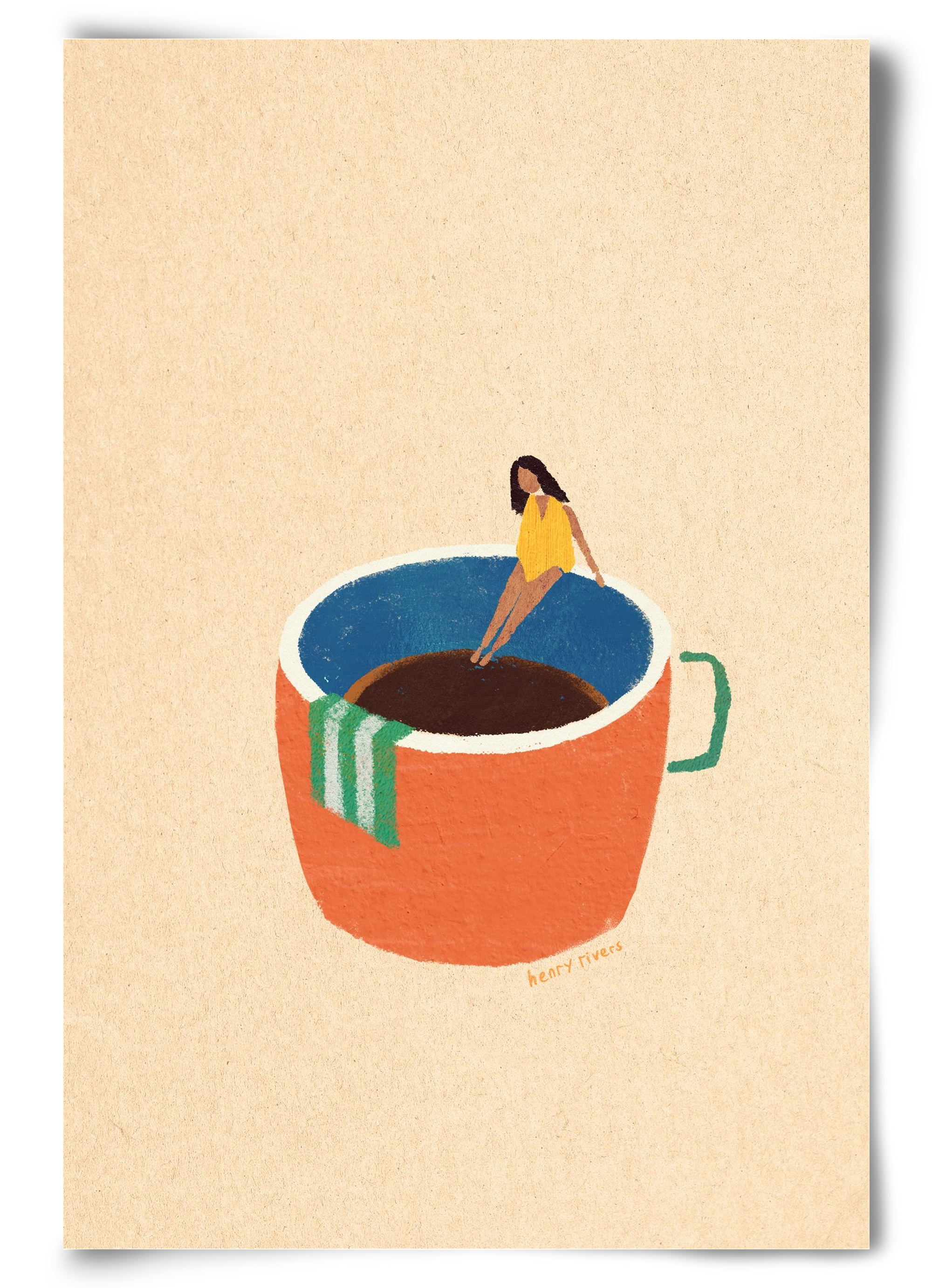 Espresso Dip, 60x90 cm, Keret nélkül