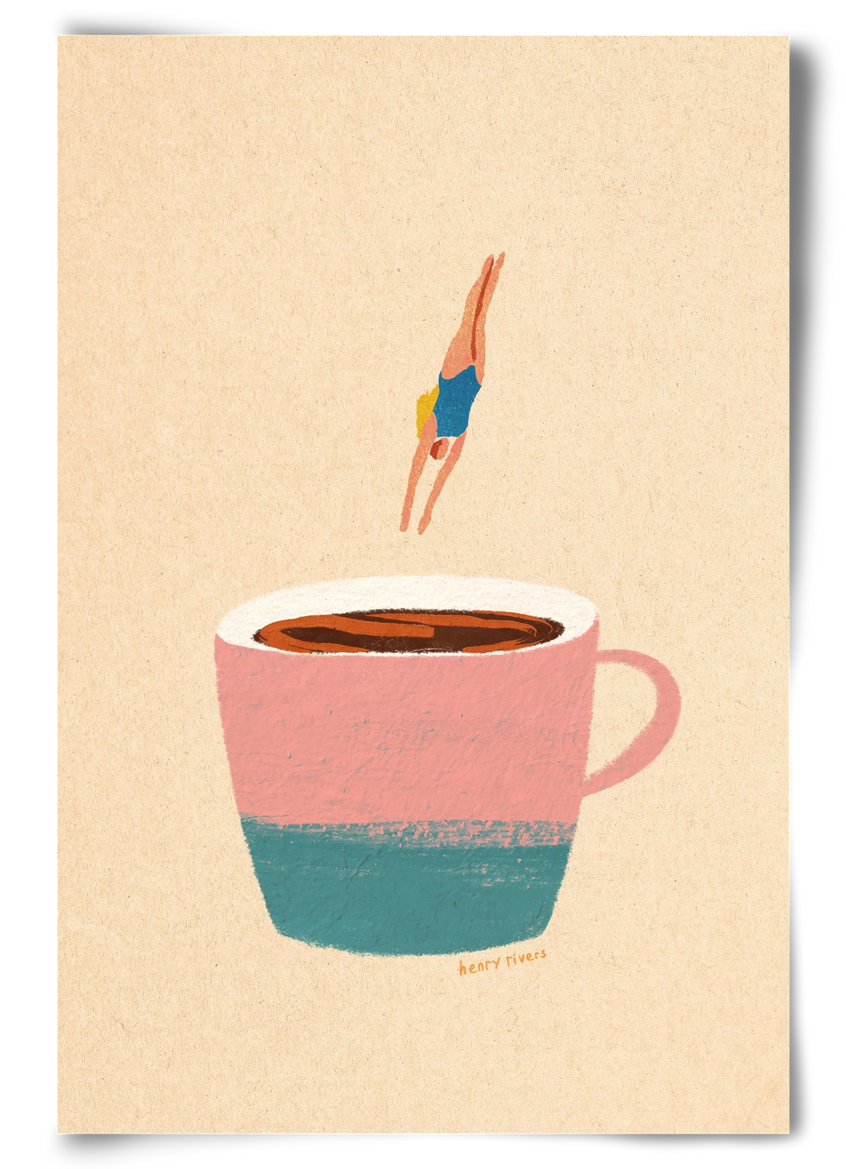 Hello Coffee, 60x90 cm, Keret nélkül