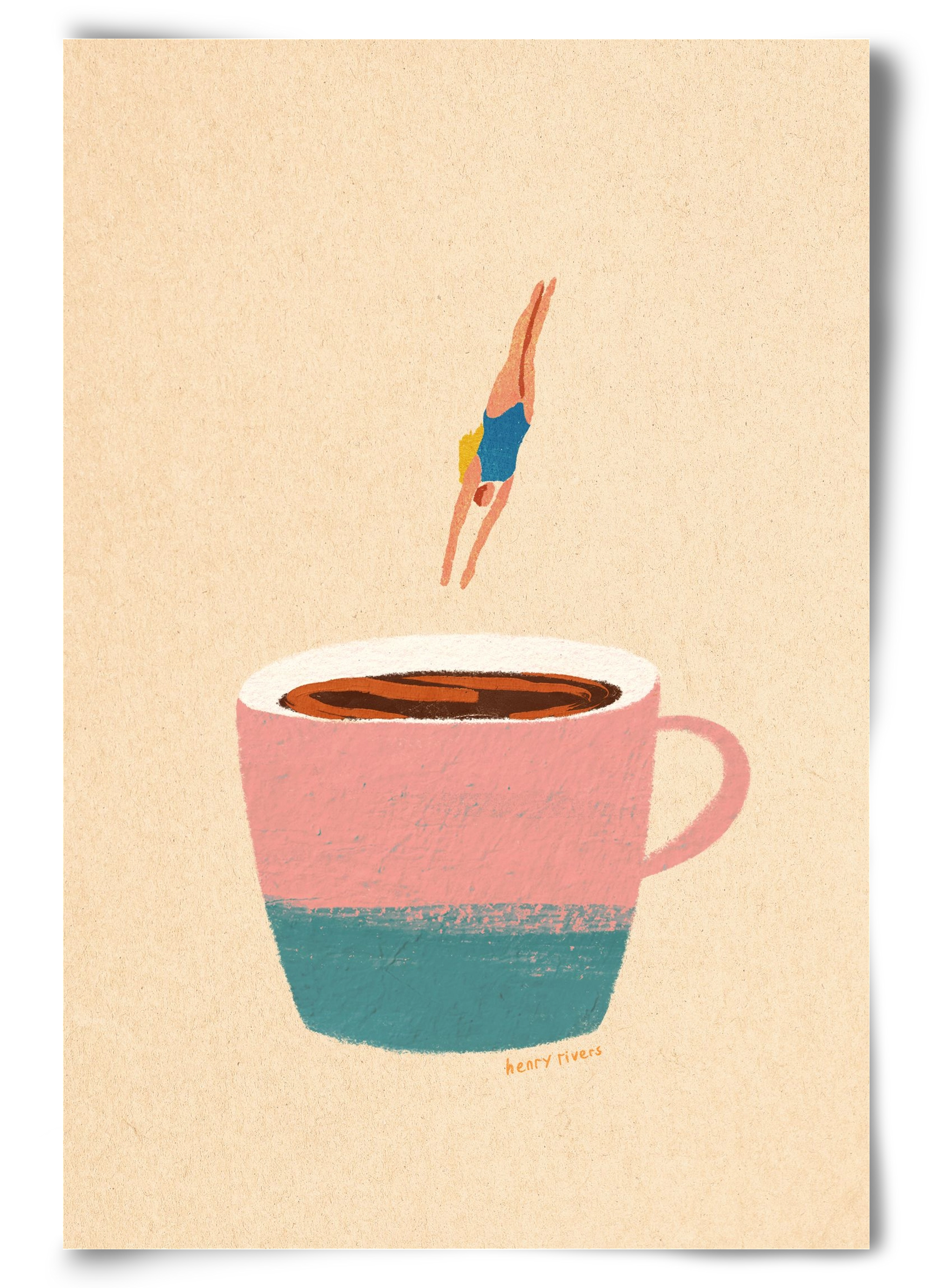 Hello Coffee, 60x90 cm, Keret nélkül