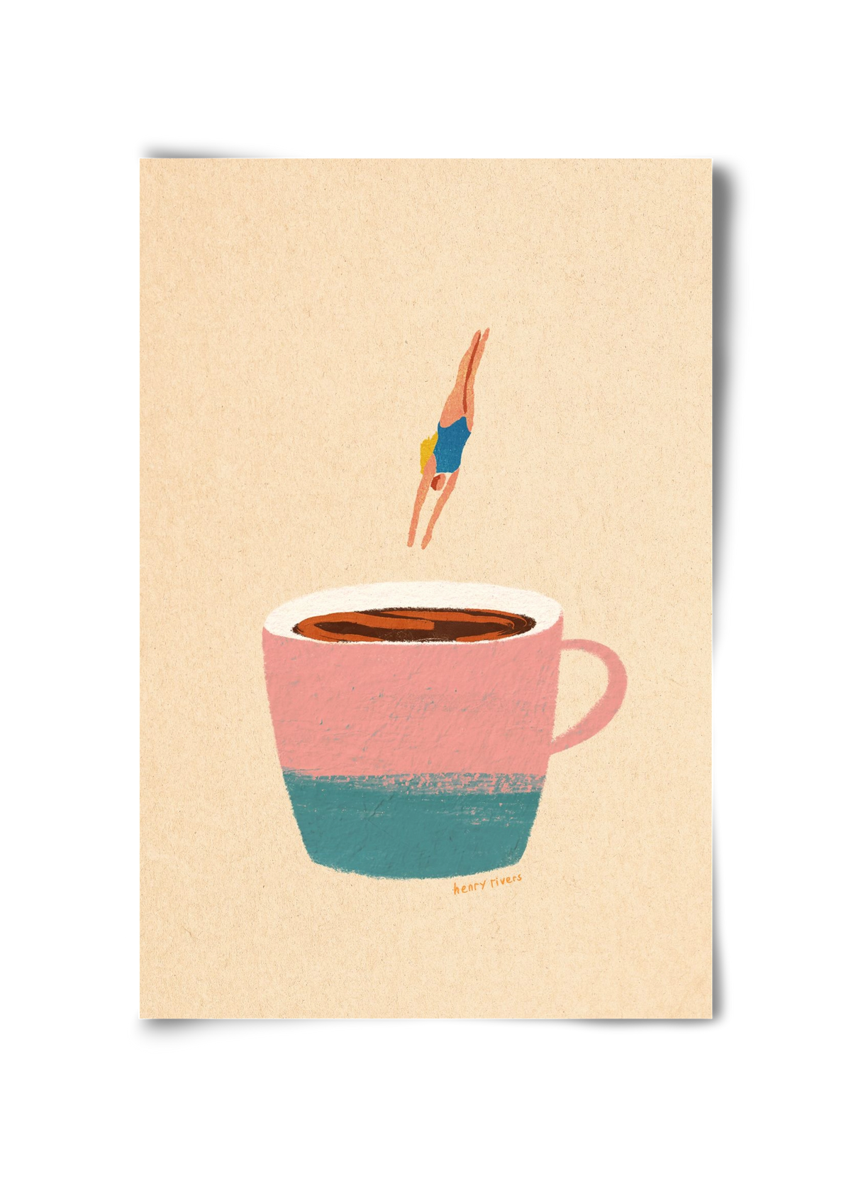 Hello Coffee, 30x45 cm, Keret nélkül