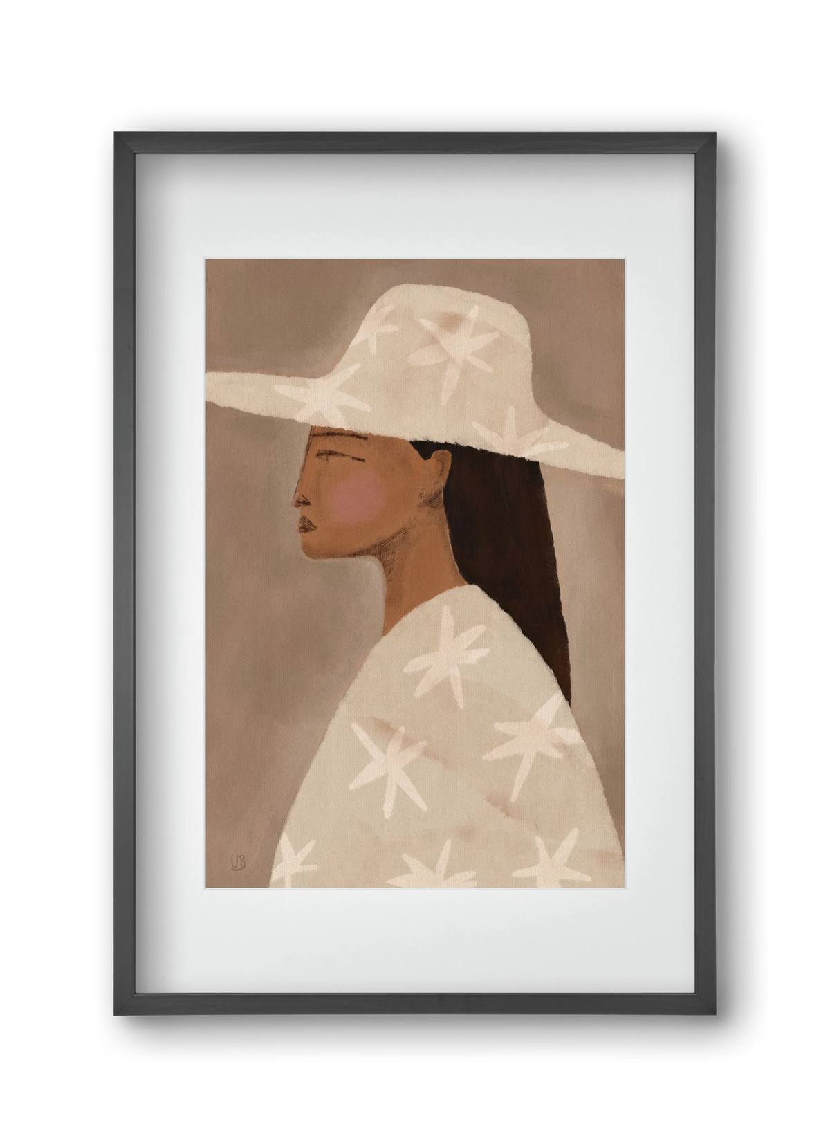 Blush, 30x45 cm (20x30 cm), Fekete keret, paszpartuval