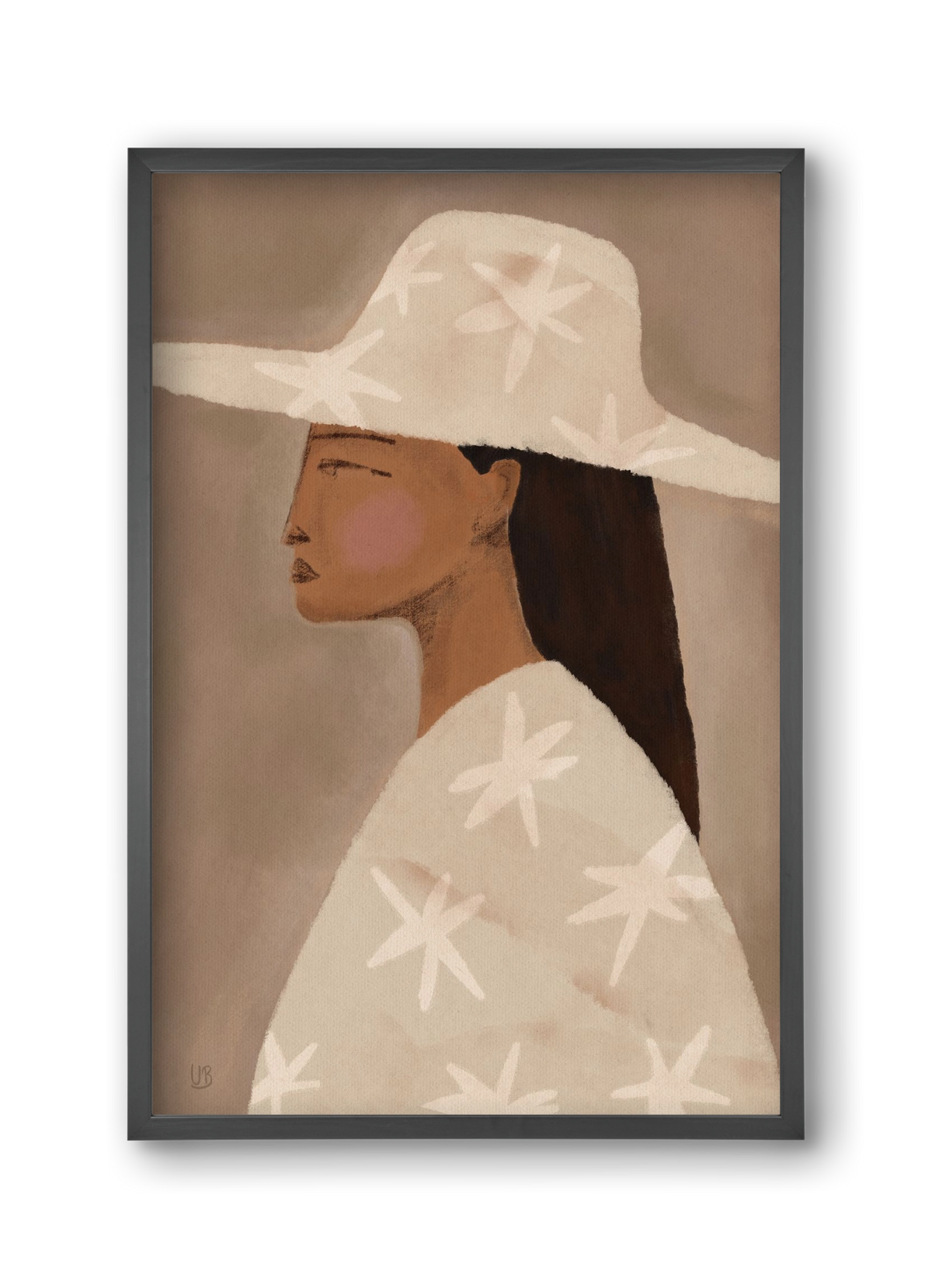 Blush, 30x45 cm (30x45 cm), Fekete keret