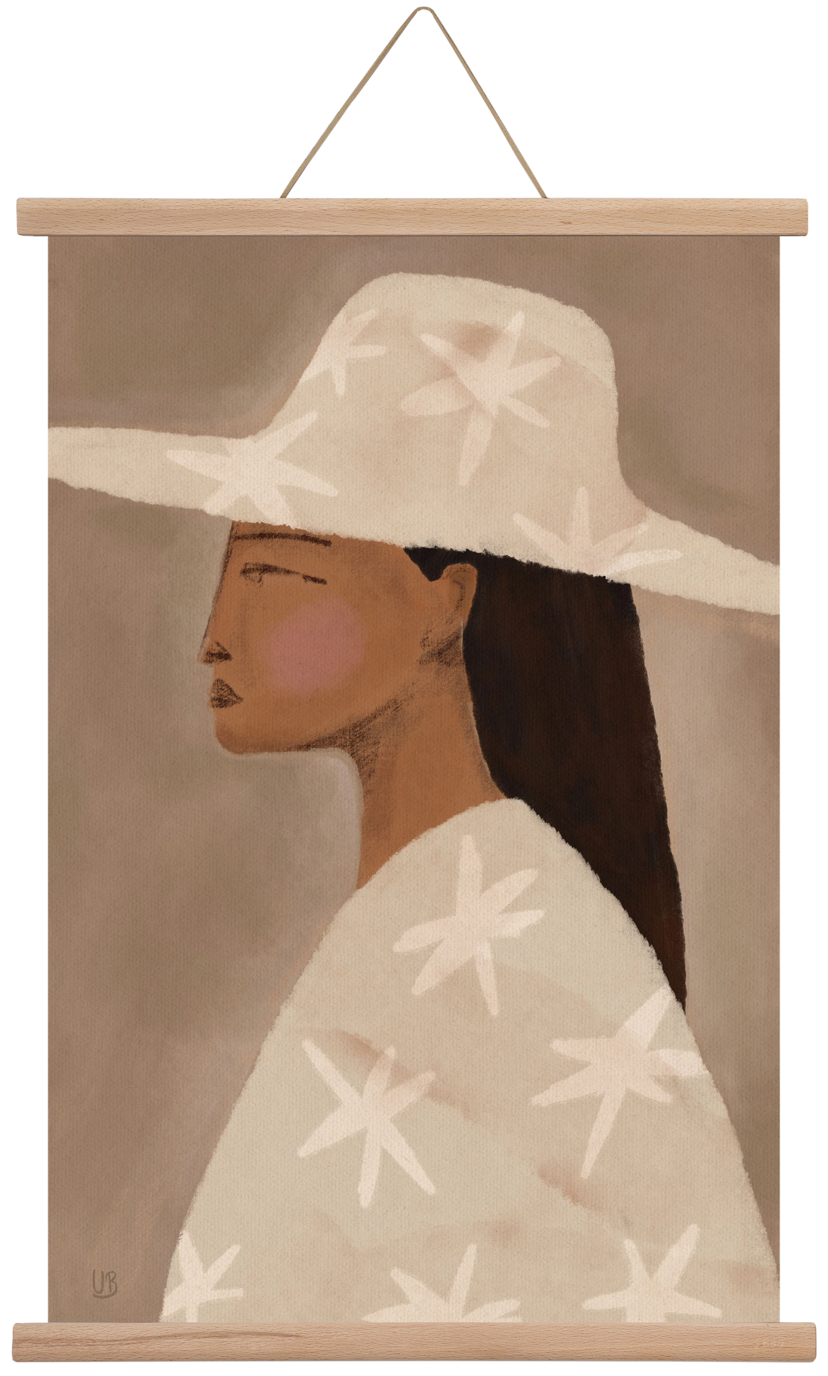Blush, 40x60 cm (40x60 cm), Tölgy akasztó