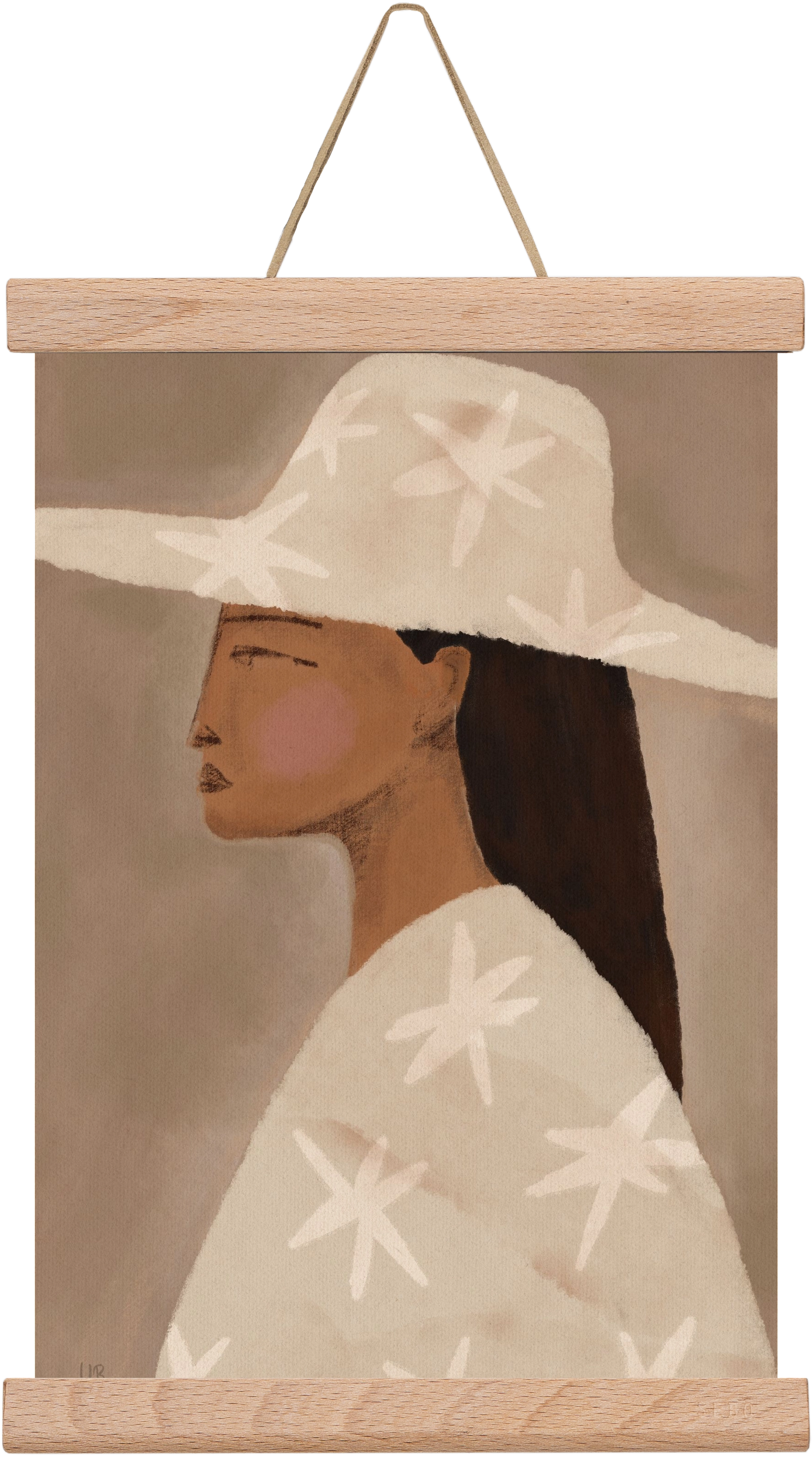 Blush, 20x30 cm (20x30 cm), Tölgy akasztó