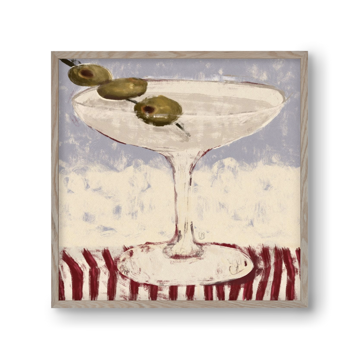 Martinied, 30x30 cm (30x30 cm), Tölgy keret