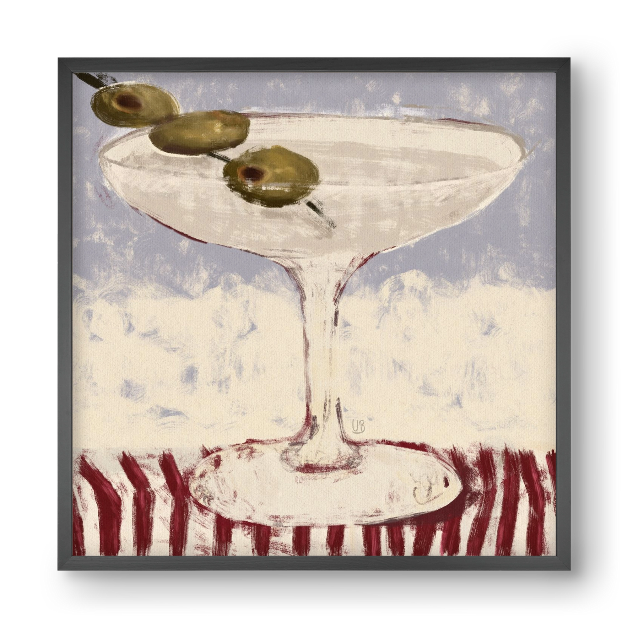 Martinied, 40x40 cm (40x40 cm), Fekete keret