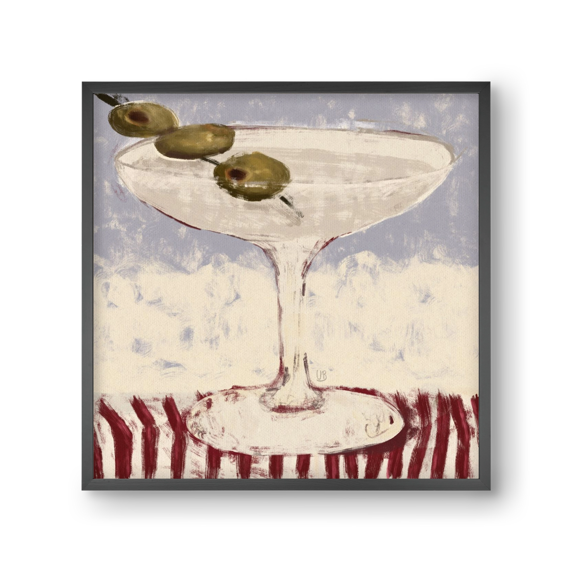Martinied, 30x30 cm (30x30 cm), Fekete keret