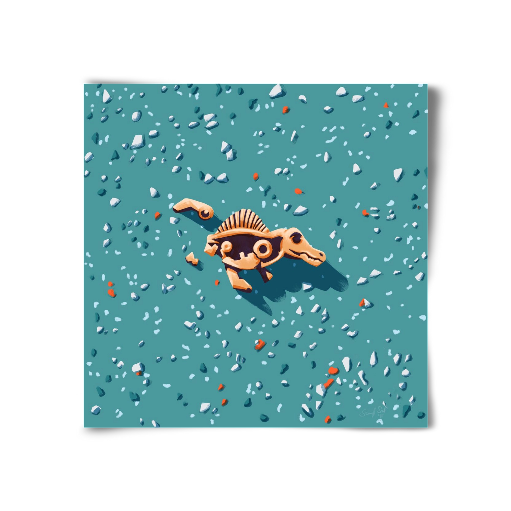 Lelet, 30x30 cm, Keret nélkül