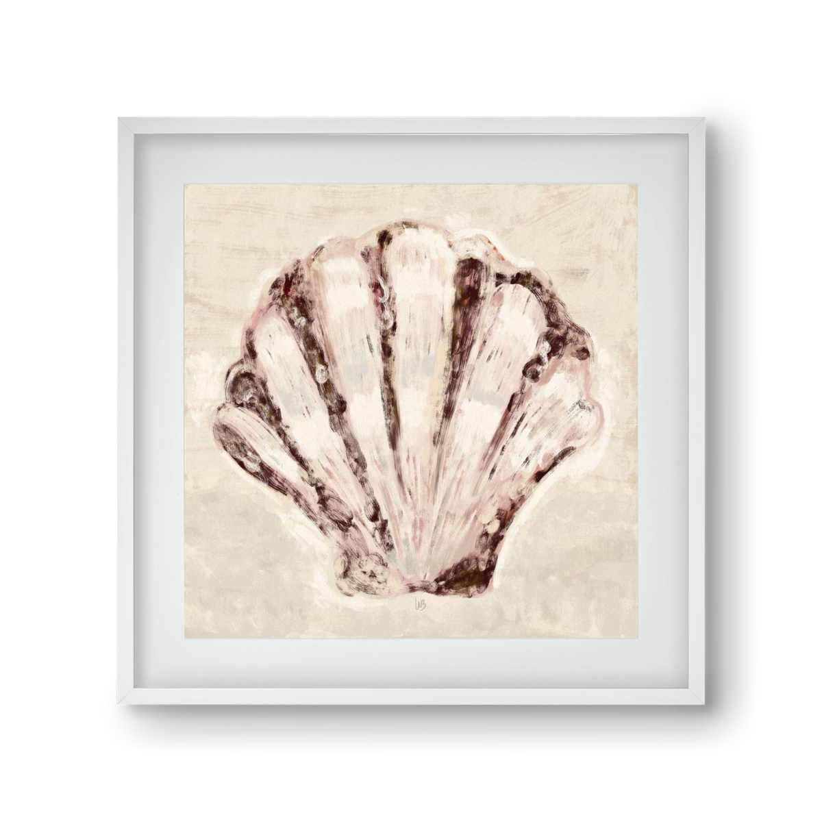 Jewel of the ocean, 30x30 cm (20x20 cm), Fehér keret, paszpartuval