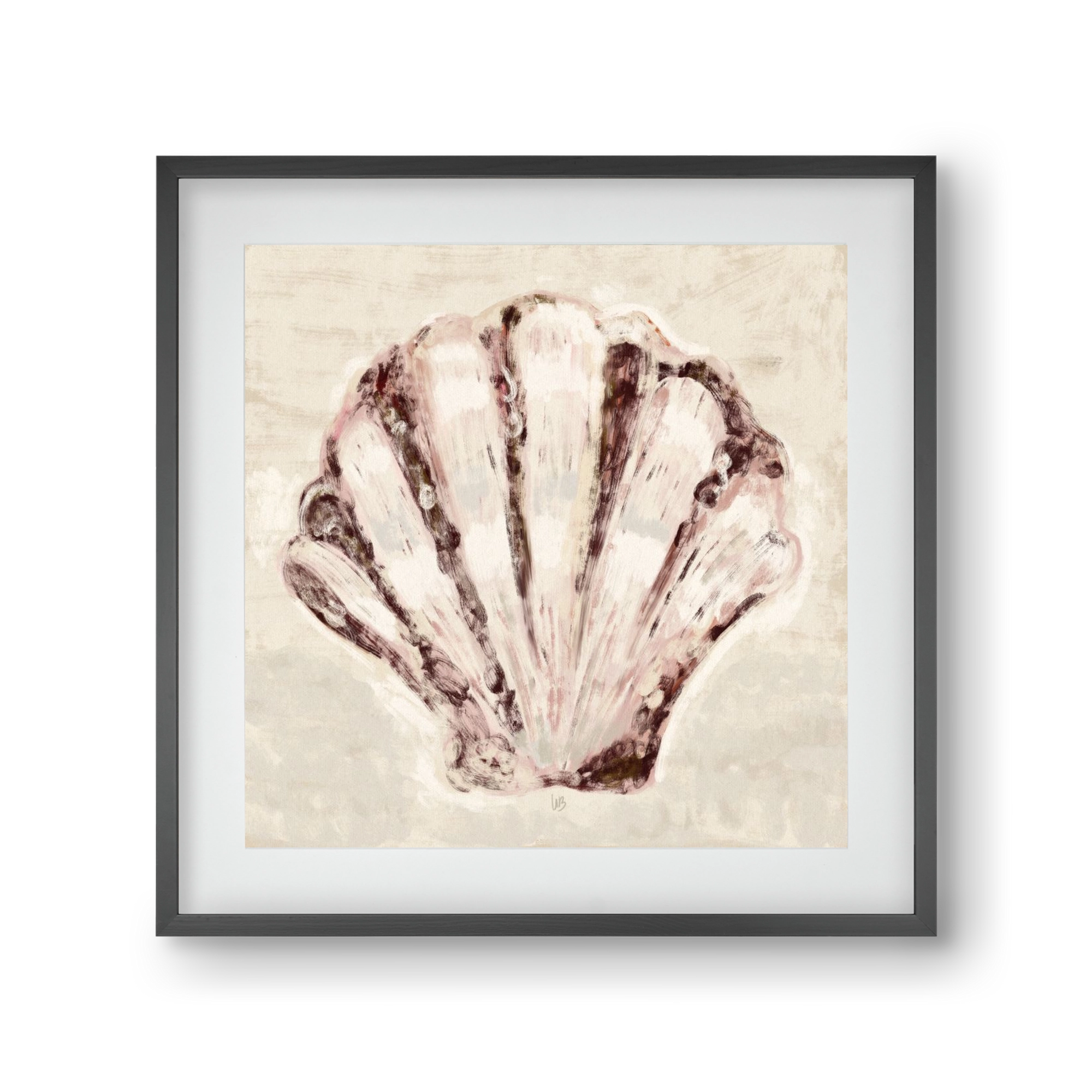 Jewel of the ocean, 30x30 cm (20x20 cm), Fekete keret, paszpartuval