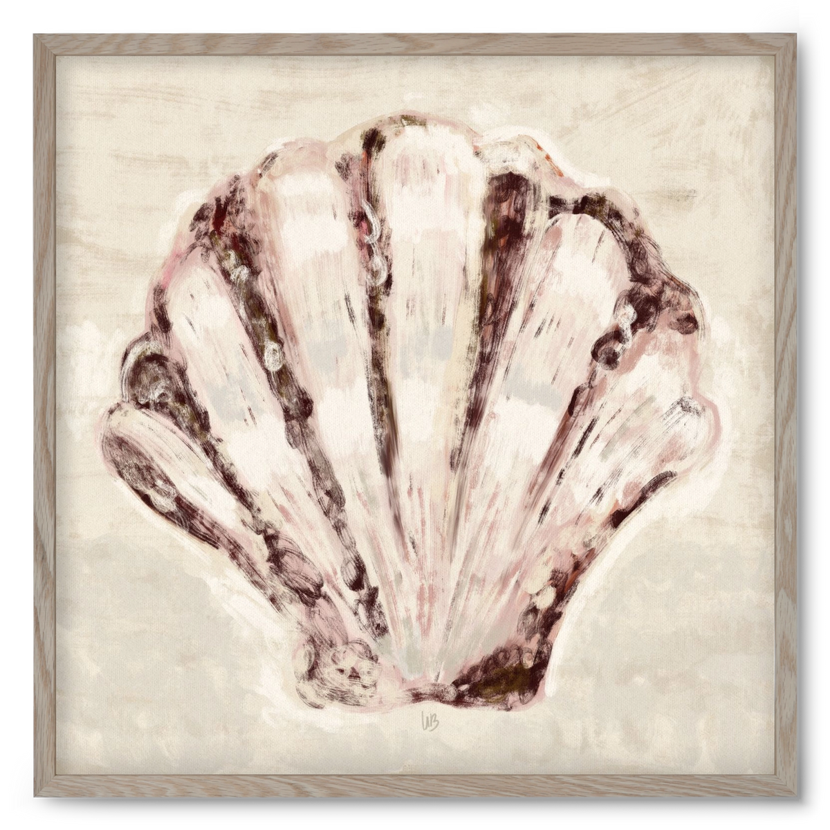 Jewel of the ocean, 50x50 cm (50x50 cm), Tölgy keret