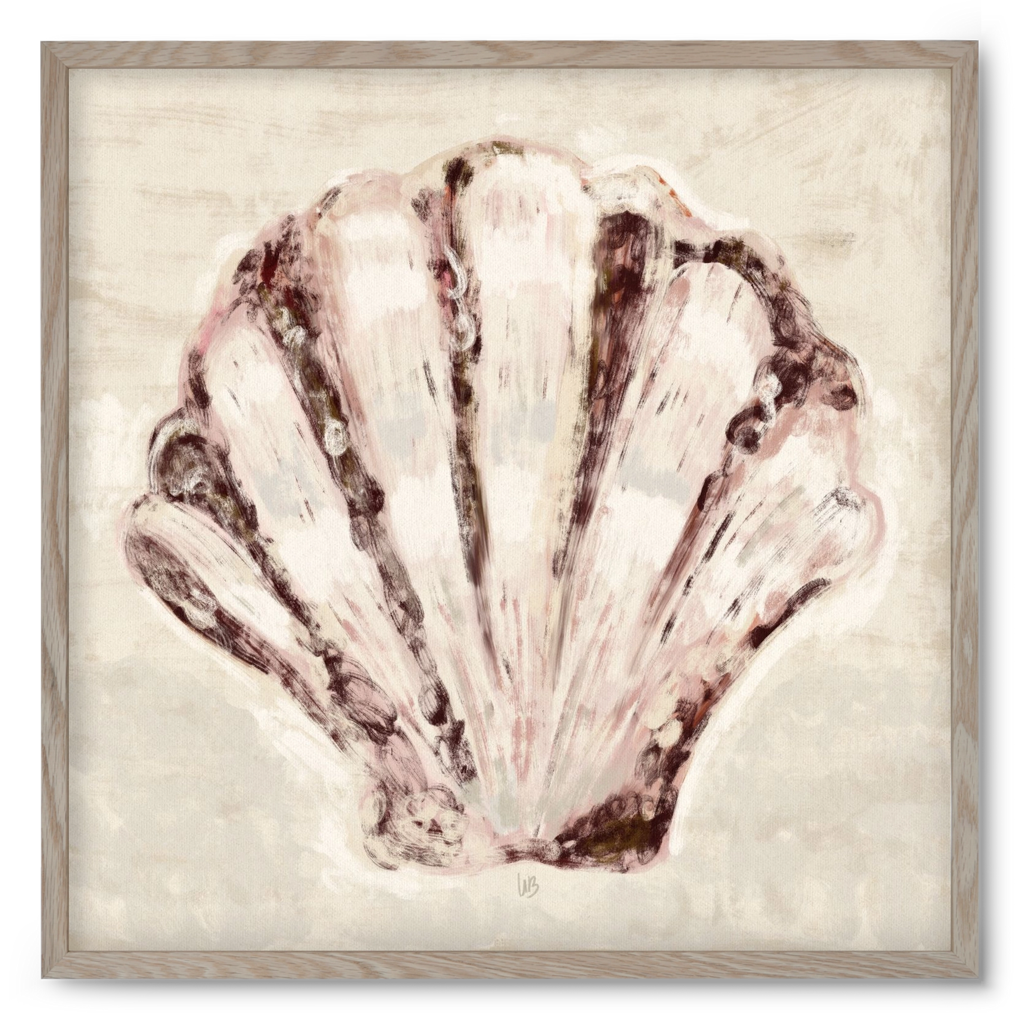 Jewel of the ocean, 50x50 cm (50x50 cm), Tölgy keret