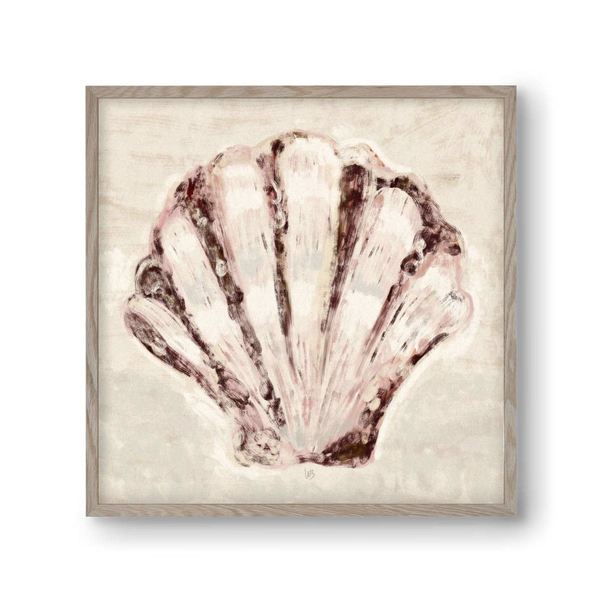 Jewel of the ocean, 30x30 cm (30x30 cm), Tölgy keret