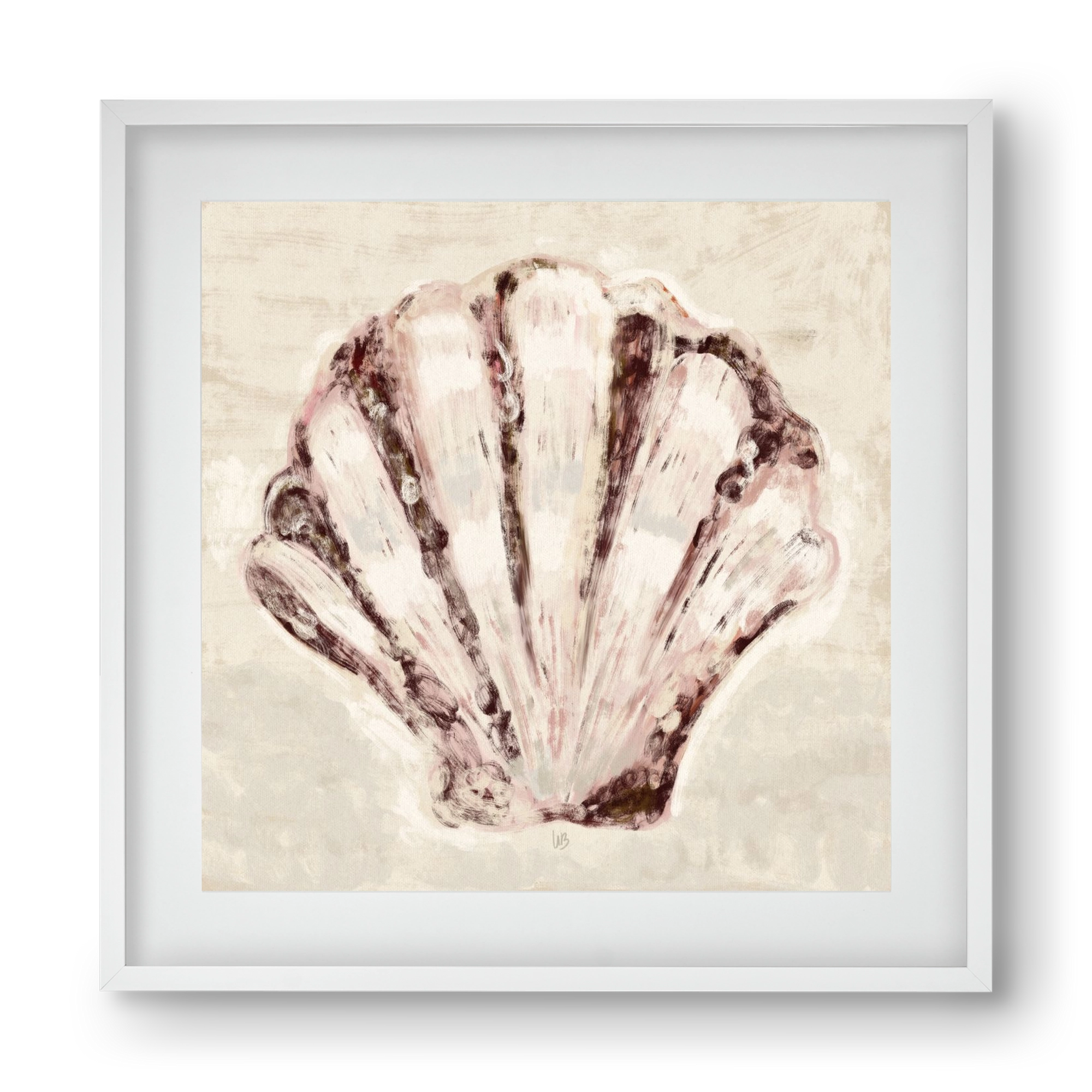 Jewel of the ocean, 40x40 cm (30x30 cm), Fehér keret, paszpartuval