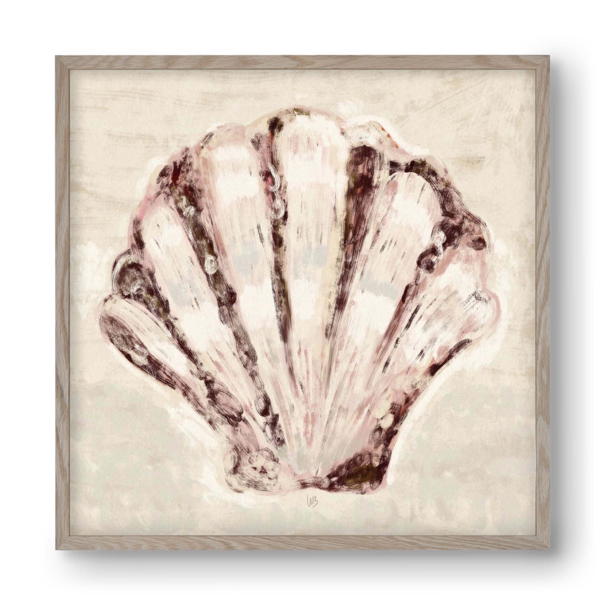 Jewel of the ocean, 40x40 cm (40x40 cm), Tölgy keret
