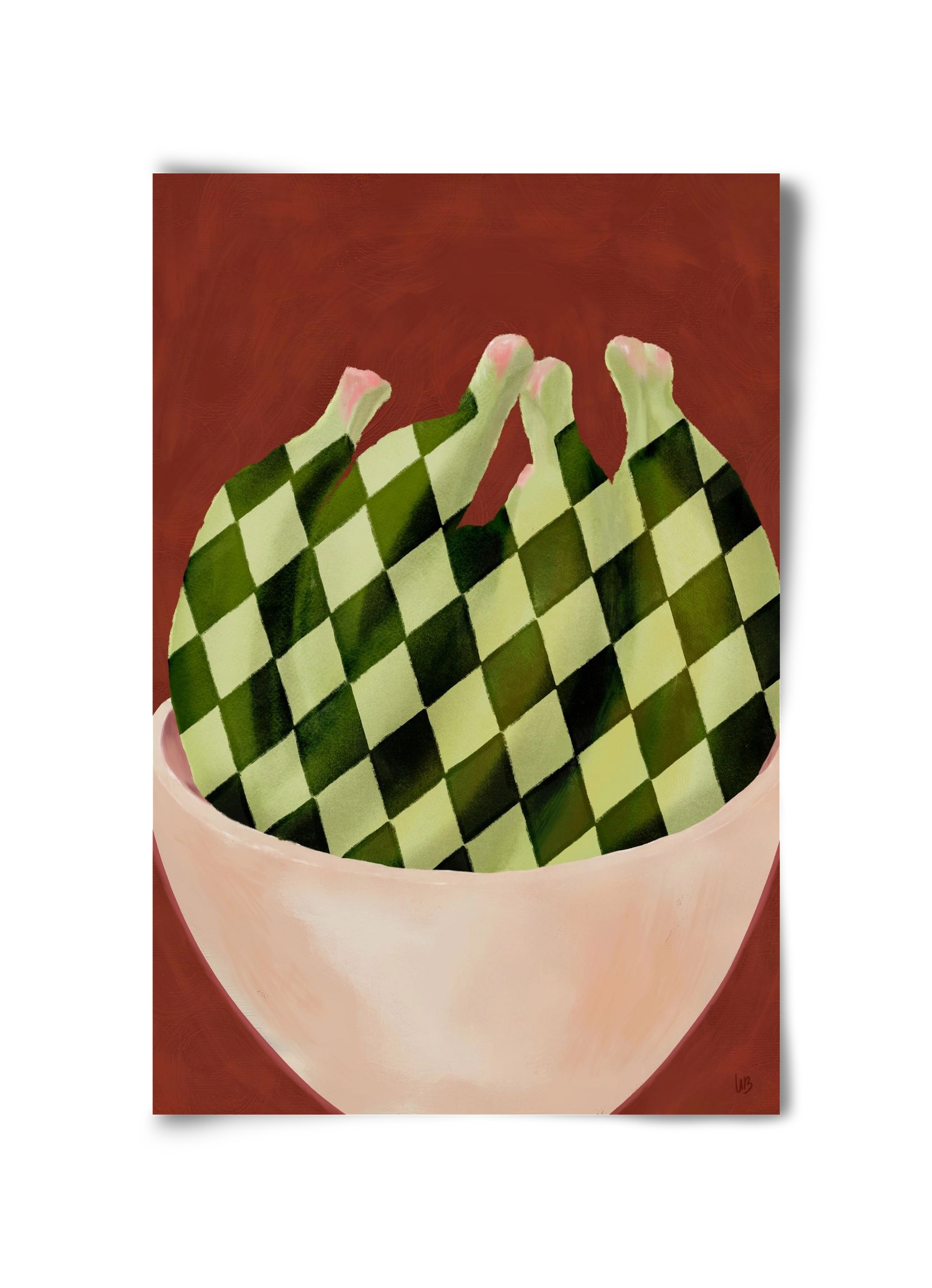 Harlequin Bananas, 30x45 cm, Keret nélkül