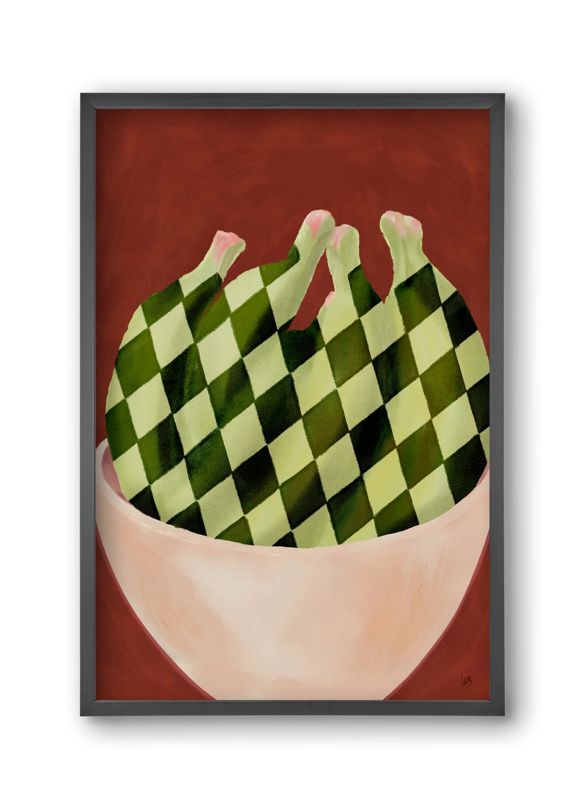 Harlequin Bananas, 30x45 cm (30x45 cm), Fekete keret