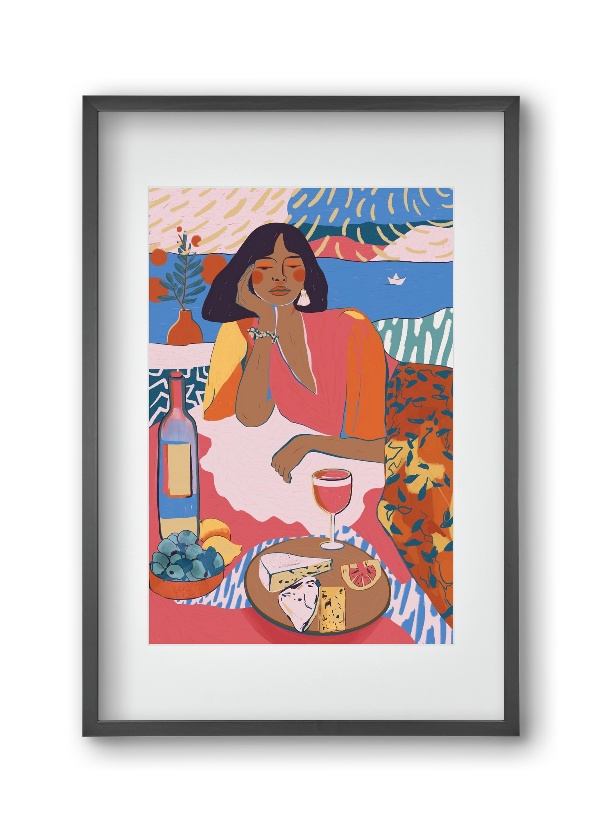 Daydreaming - Portugal I, 30x45 cm (20x30 cm), Fekete keret, paszpartuval