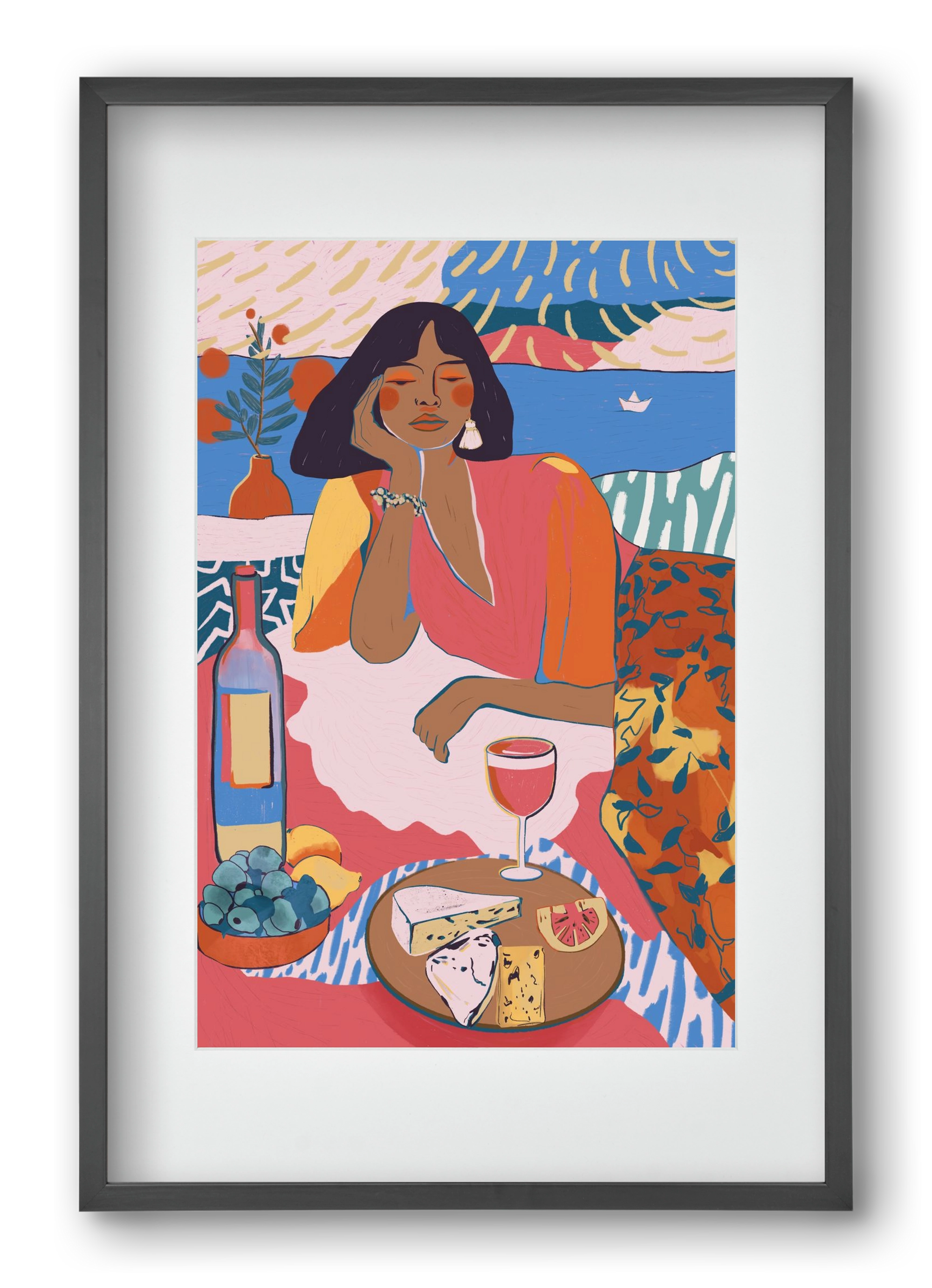 Daydreaming - Portugal I, 40x60 cm (30x45 cm), Fekete keret, paszpartuval