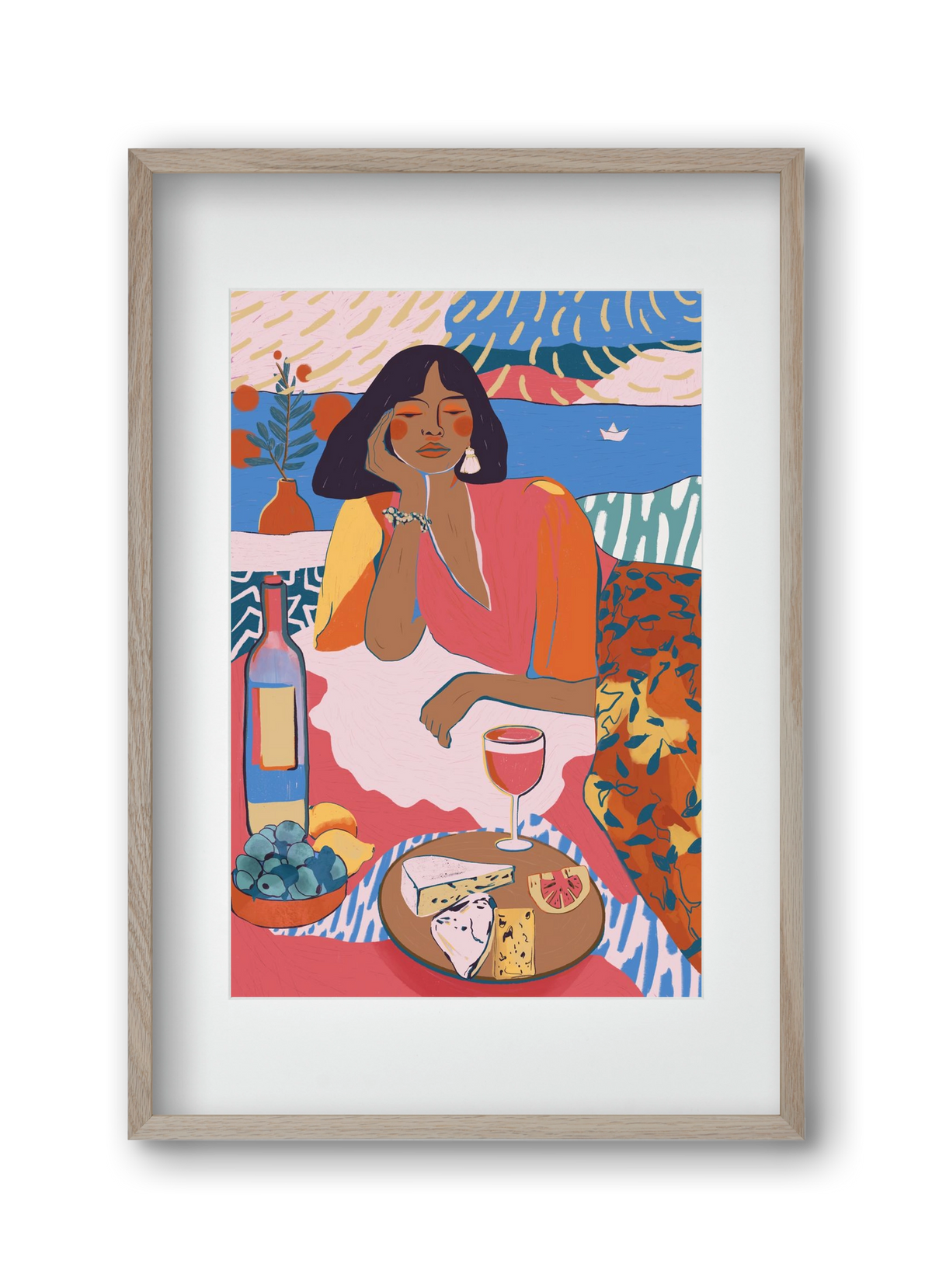 Daydreaming - Portugal I, 30x45 cm (20x30 cm), Tölgy keret, paszpartuval