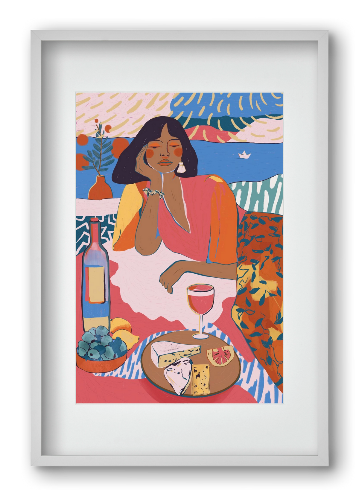 Daydreaming - Portugal I, 40x60 cm (30x45 cm), Fehér keret, paszpartuval