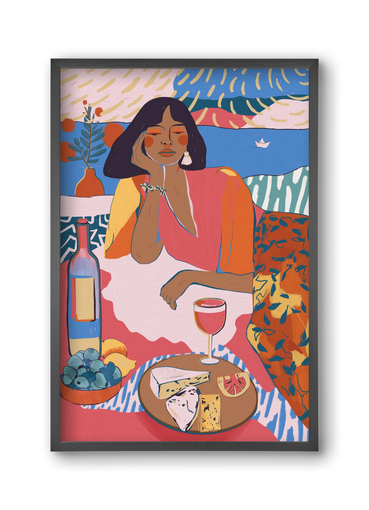 Daydreaming - Portugal I, 30x45 cm (30x45 cm), Fekete keret