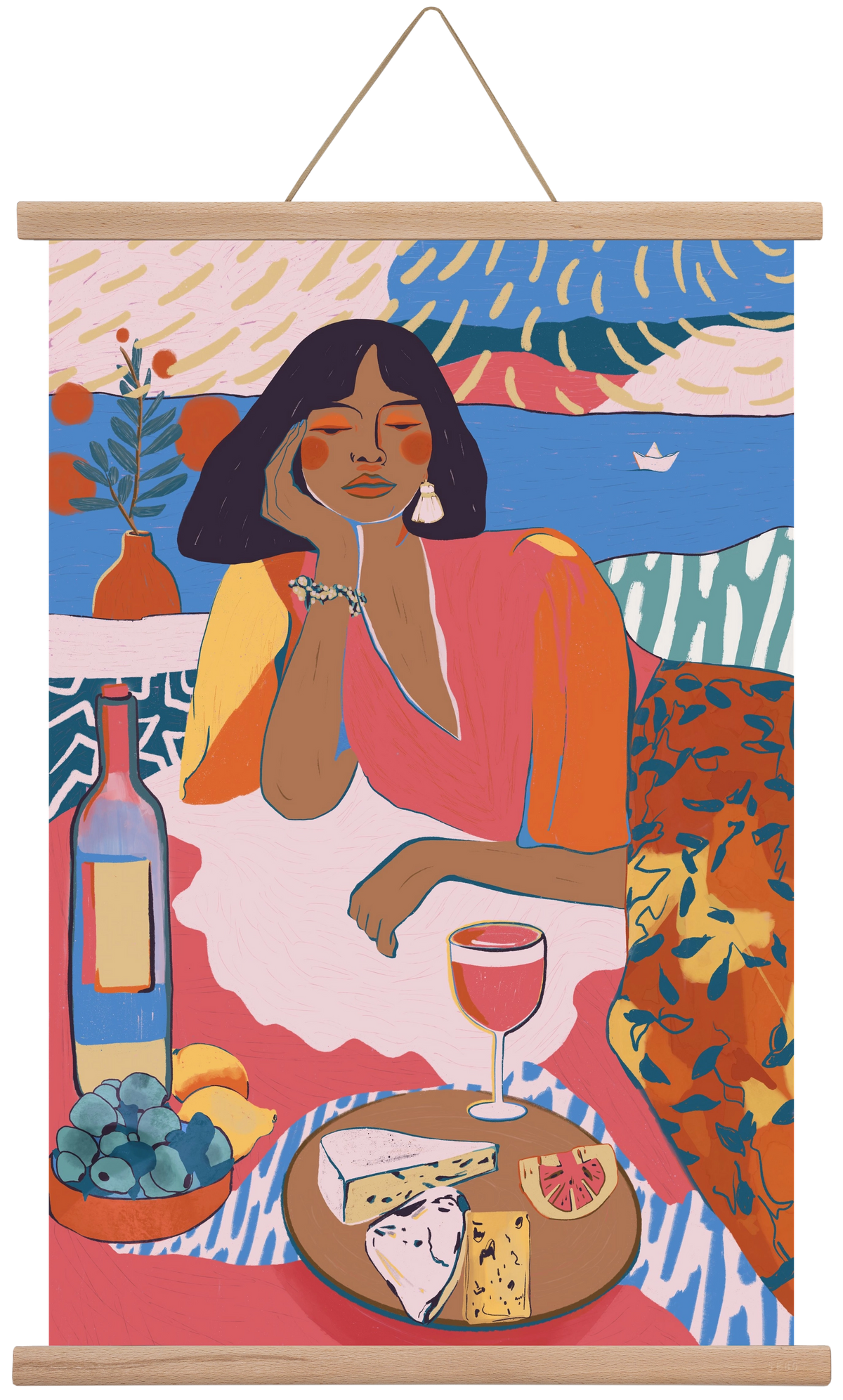 Daydreaming - Portugal I, 40x60 cm (40x60 cm), Tölgy akasztó