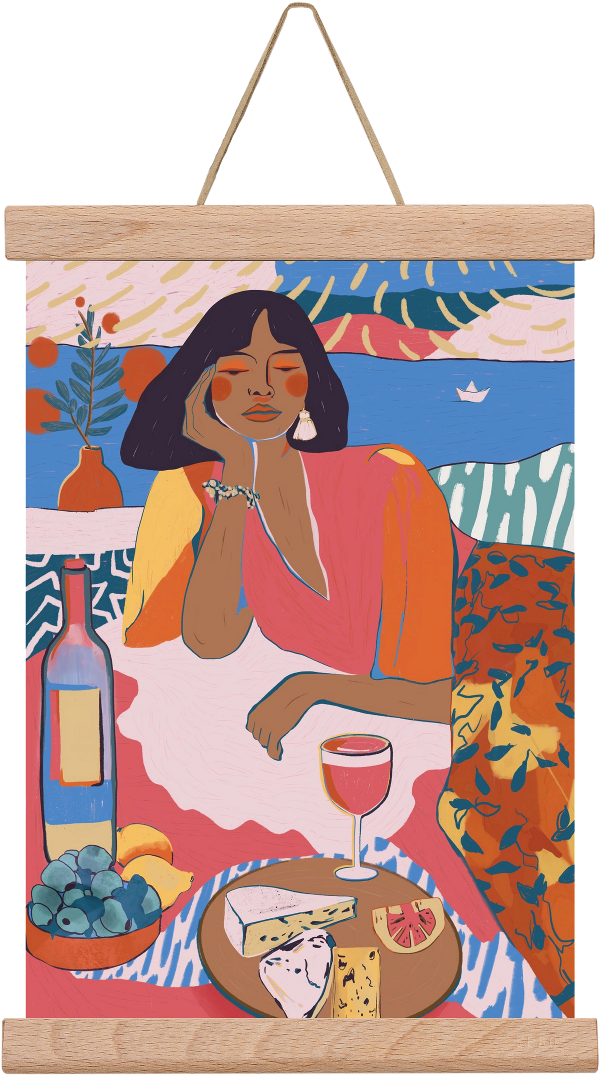 Daydreaming - Portugal I, 20x30 cm (20x30 cm), Tölgy akasztó