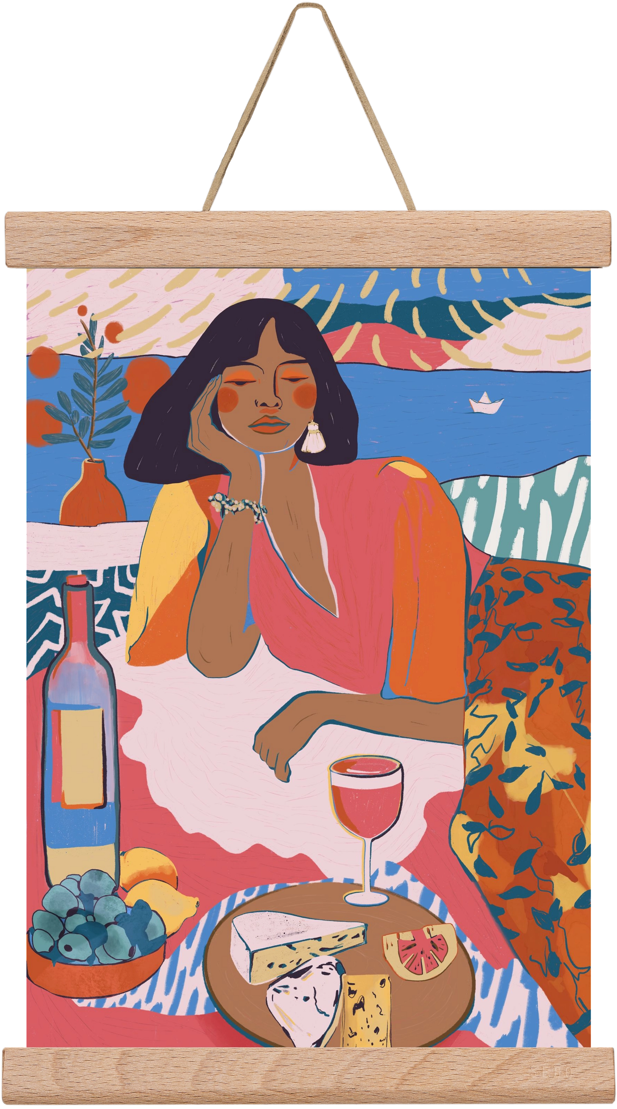 Daydreaming - Portugal I, 20x30 cm (20x30 cm), Tölgy akasztó