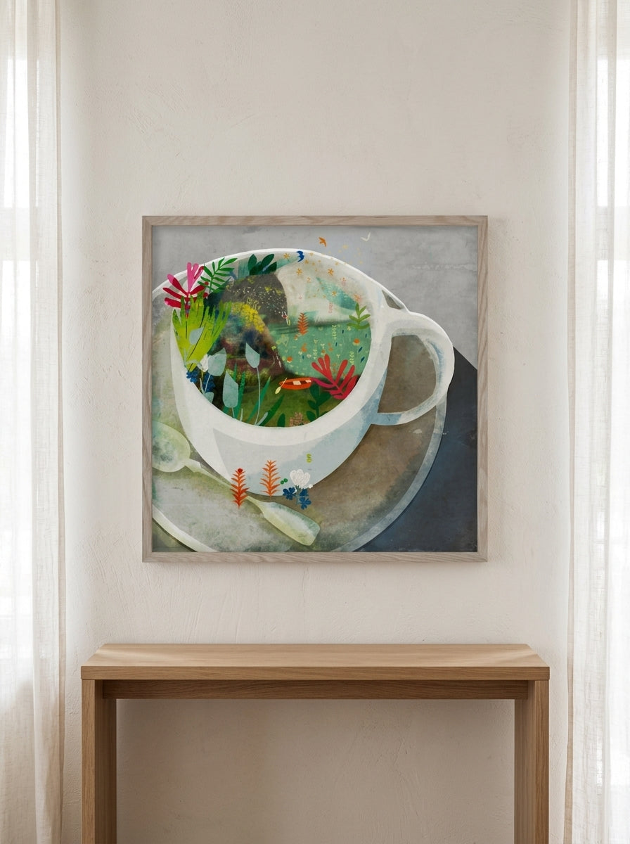 Framed wall art — Lifestyle - Furniture Room | Generated by Modelize